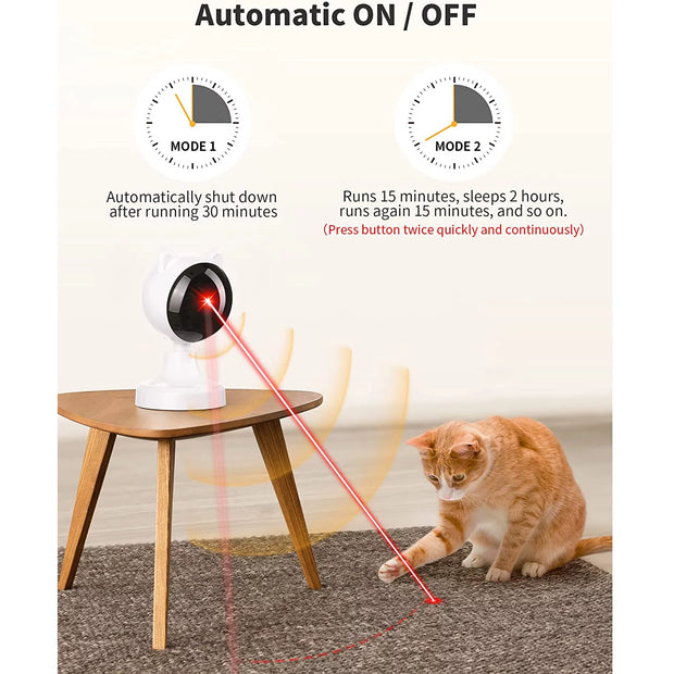 Automatic Cat Laser Toys, Interactive Laser Cat Toys for Indoor Cats/Kitty/Dogs, Cat Laser Toy 