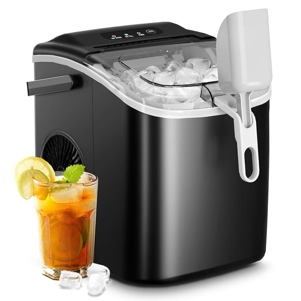 26Lbs/24H Ice Makers Countertop with Self-Cleaning 9 Ice Cubes Ready in 6 Mins