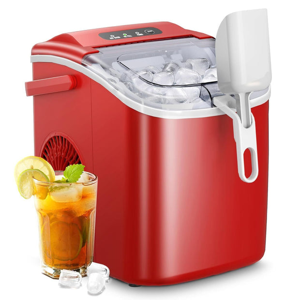 26Lbs/24H Ice Makers Countertop with Self-Cleaning 9 Ice Cubes Ready in 6 Mins